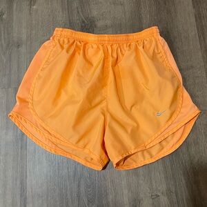 Orange Nike Athletic Shorts